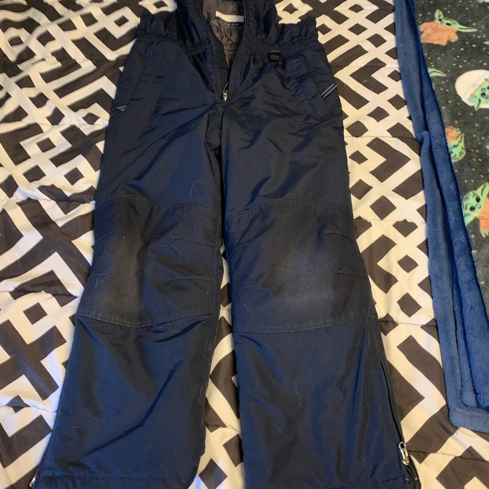 Lands End iron knee snow bibs 10H